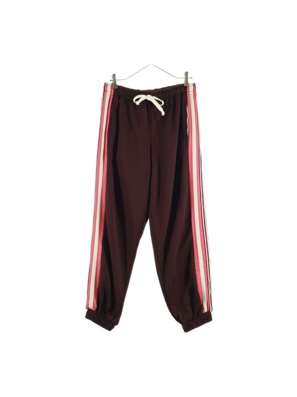 Gucci Side Line Track Pants Jogger G Logo Embroidery Brown